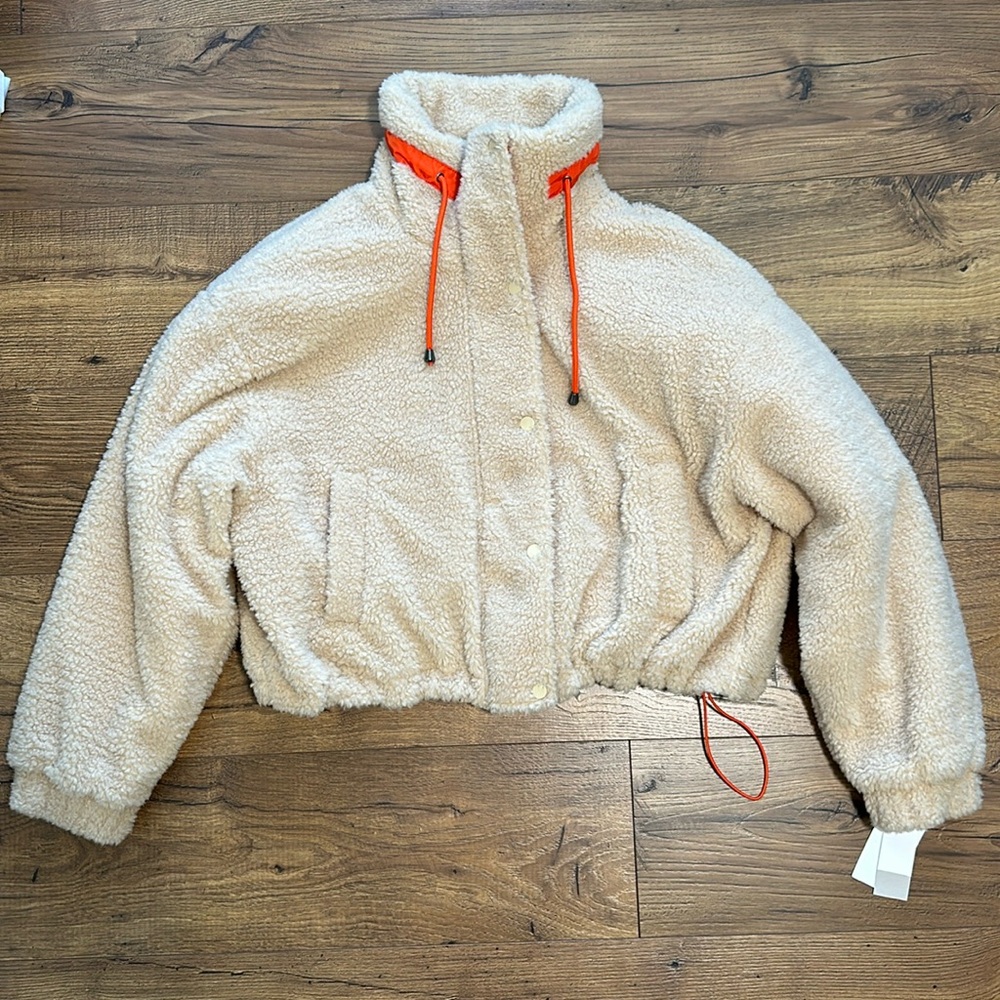 BP Cropped Teddy Sherpa Coat